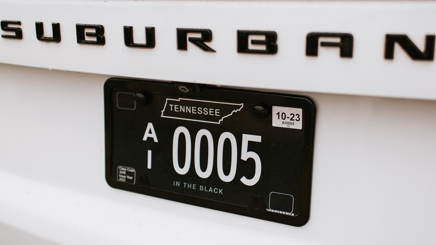 In The Black License Plate + Starter Pack